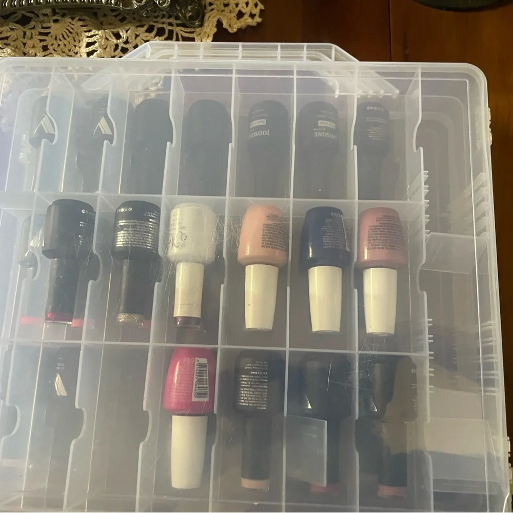 Valentino Black and Multicolor Nail Polish Organizer